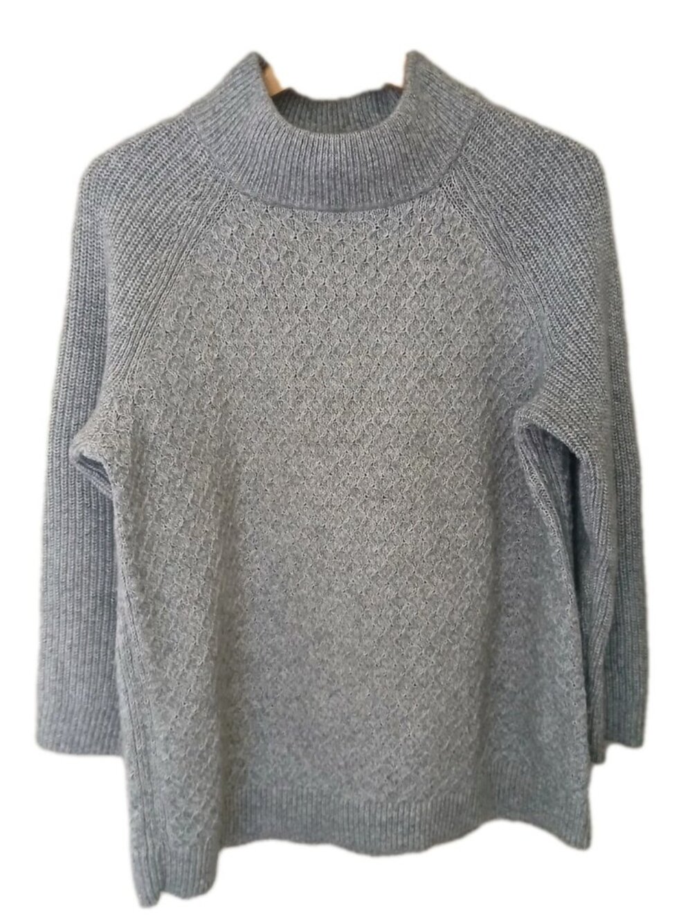 Talbots Plus Wool Blend Mock Neck Sweater